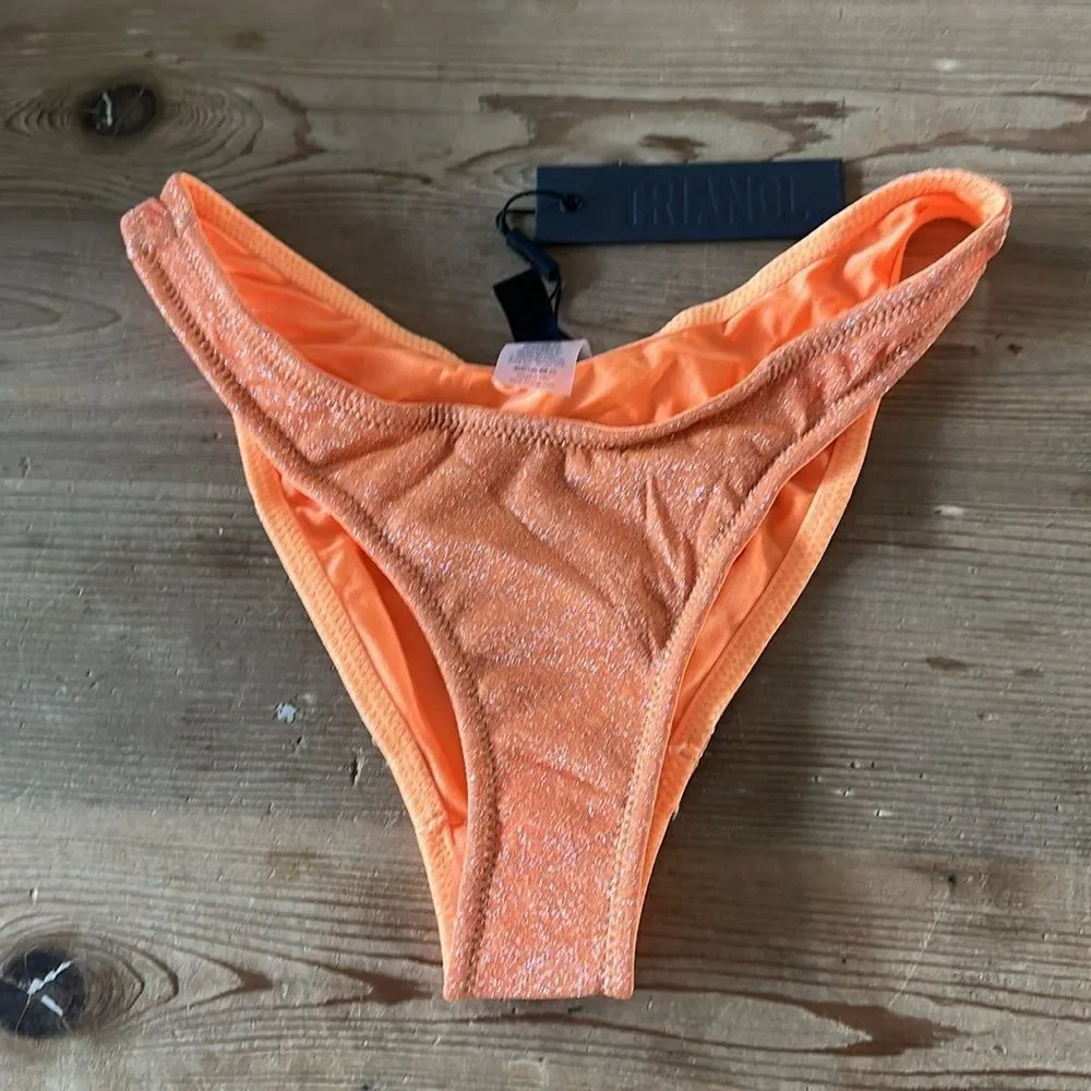 triangl swimwear Orange Sparkle Bikini Set